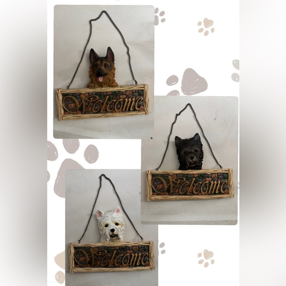 NEW Dog Welcome Sign (Shepherd and Terriers)